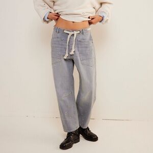 Free People Moxie Pull On Barrel Jeans We The Free